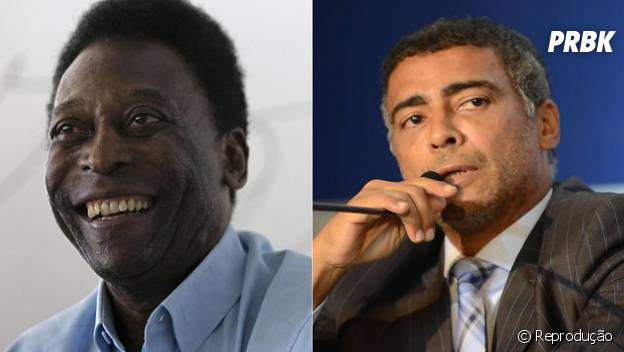 Pelé e Romário, um caso de amor e ódio