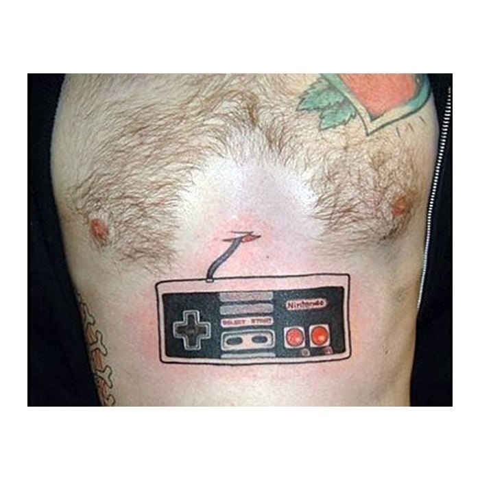  Esse leva a Nintendo no peito, literalmente... 