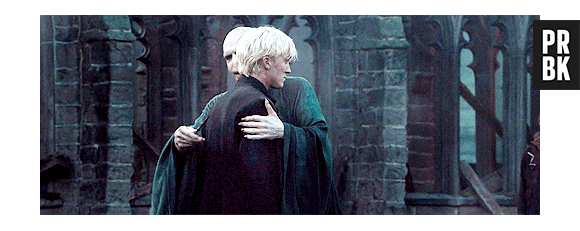 Draco Malfoy (Tom Felton) no momento que foi com certeza o mais engraçado de "Harry Potter e as Relíquias da Morte - Parte 2"