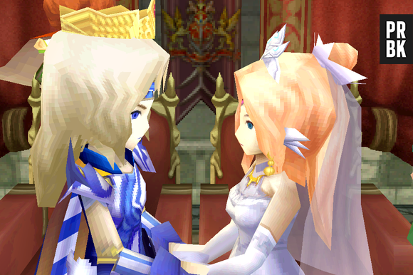 Casamento de Cecil e Rosa em "Final Fantasy IV"