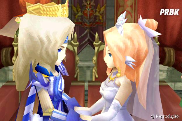Casamento de Cecil e Rosa em "Final Fantasy IV"