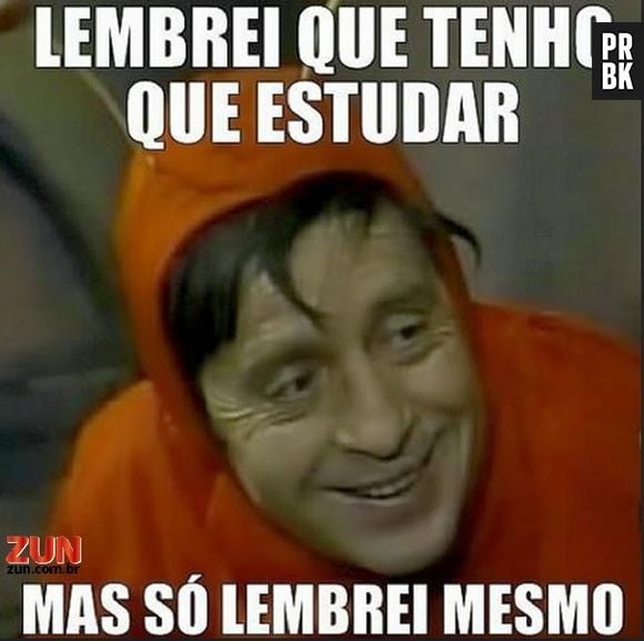 Só lembrei...