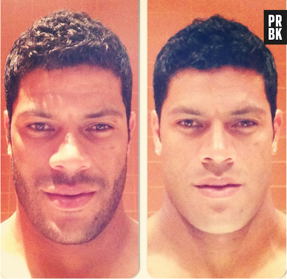 Hulk mostra como fica com e sem barba para os seguidores