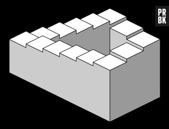Escada de Escher cria uma confusão na sua cabeça!