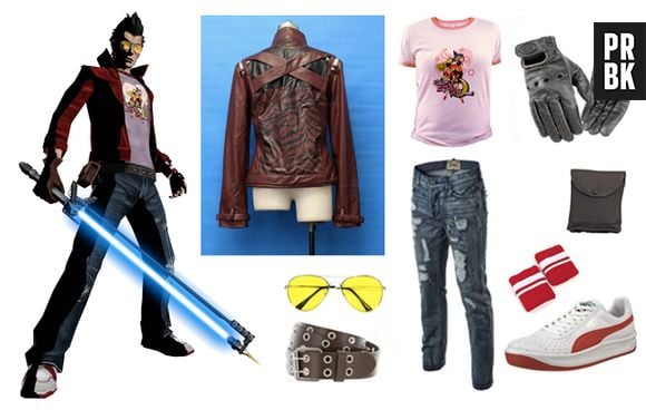 Travis Touchdown do game "No More Heroes"