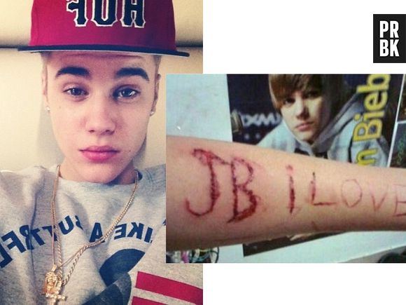 Quando Justin Bieber apareceu com um suposto cigarro de maconha, no início do ano, as fãs começaram uma campanha para pedir ao jovem que parasse. Para conseguir comover o astro teen, as fãs deveriam se cortar, mas tudo não passou de uma brincadeira assustadora das fãs para chamar a atenção de Bieber