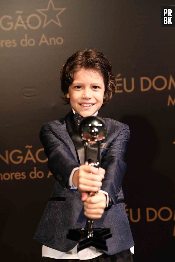 O pequeno João Bravo venceu na categoria Ator/Atriz Mirim do Melhores do Ano 2017 do "Domingão do Faustão"