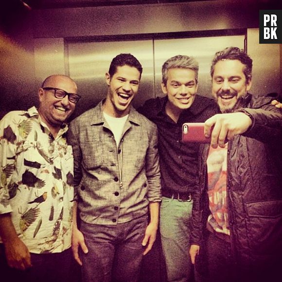 Otaviano Costa, José Loreto, Alexandre Nero e Xico Sá se divertem nas gravações de "Amor & Sexo"!