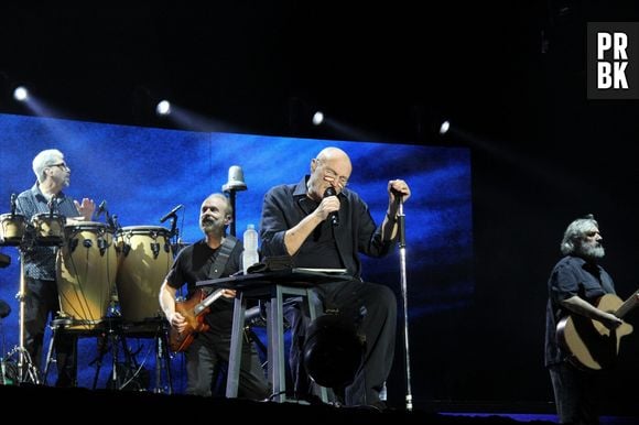 Phil Collins trouxe para a turnê no Brasil os músicos que sempre fizeram parte da sua carreira