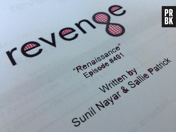 O roteiro do primeiro episódio da quarta temporada de "Revenge". Ansiosos?