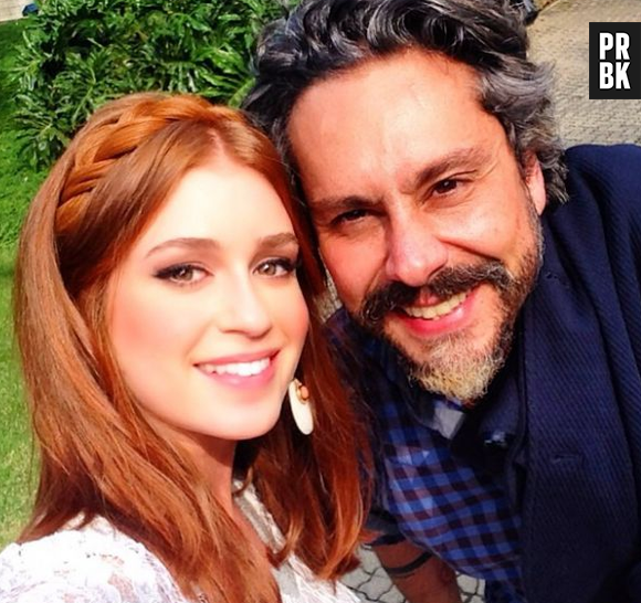 Marina Ruy Barbosa contracena com Alexandre Nero, na novela "Império", da Globo