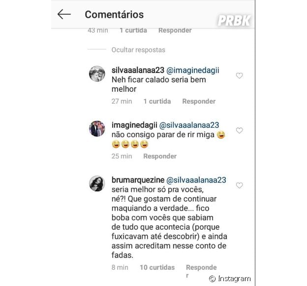 Bruna Marquezine rebate fã que pedia volta dela com Neymar