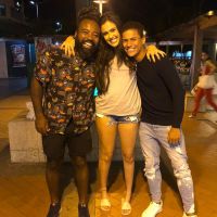 O encontro entre Hana, Danrley e Rodrigo fora do "BBB19" foi muito fofo e rendeu algumas indiretas
