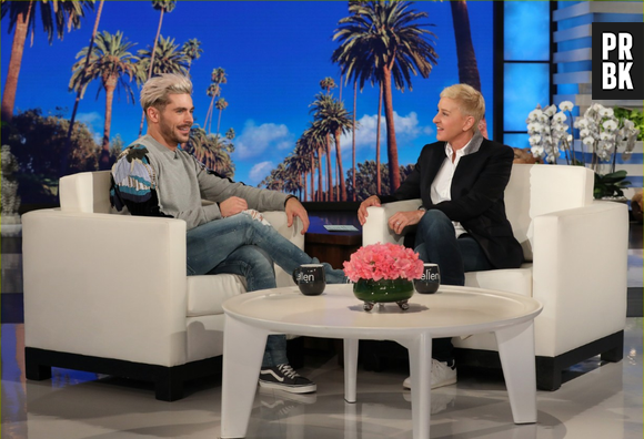 Zac Efron foi ao programa da Ellen DeGeneres e conheceu sua estátua de cera