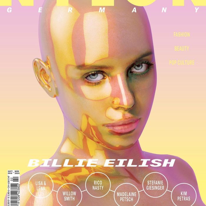 Revista justificou que imagem de Billie Eilish se trata de uma arte 3D