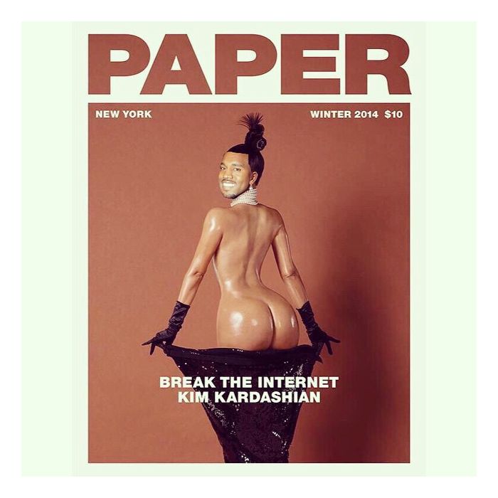  A galera aproveitou as images que Kim Kardashian fez para a revista Paper e criou memes divertidos! 