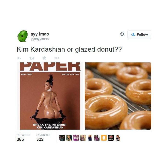  Kim Kardashian mais brilhante que donuts! 
