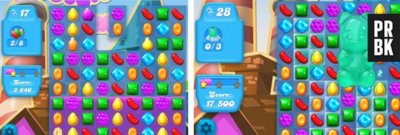 Você tem que lidar com volume de refrigerante em "Candy Crush Soda Saga"