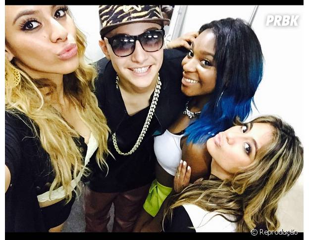 Mc Gui e Fifth Harmony se encontram em bastidores de show no Brasil