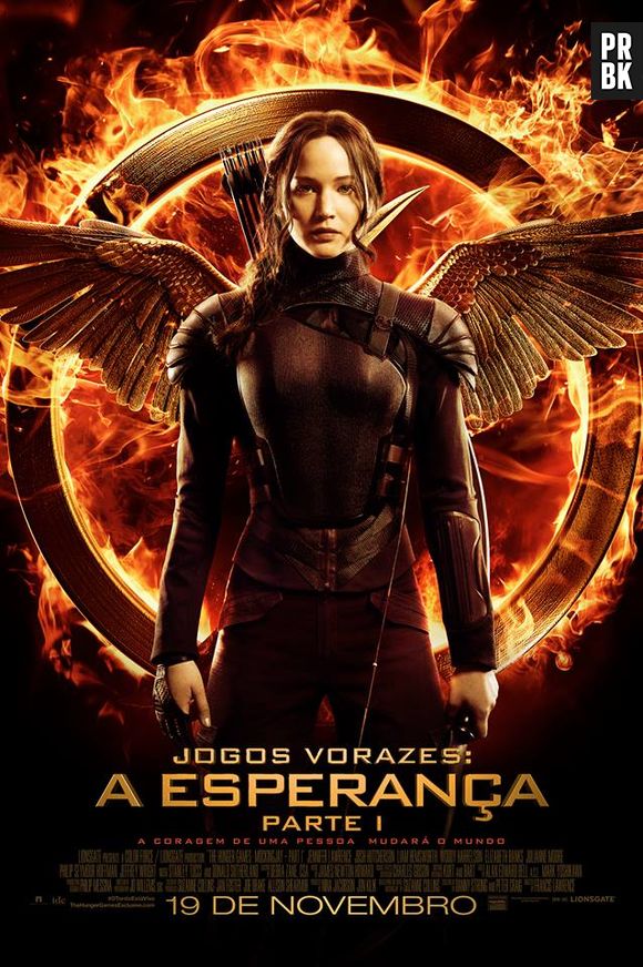 A heroína Katniss, interpretada por Jennifer Lawrence, aparece na lista dos personagens mais influentes de 2014