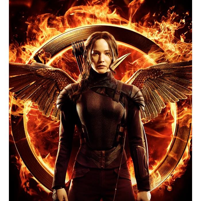  A hero&amp;iacute;na Katniss, interpretada por Jennifer Lawrence, aparece na lista dos personagens mais influentes de 2014 