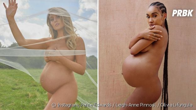 Perrie Edwards e Leigh-Anne Pinnock, do Little Mix, mostraram a barriga de grávida
