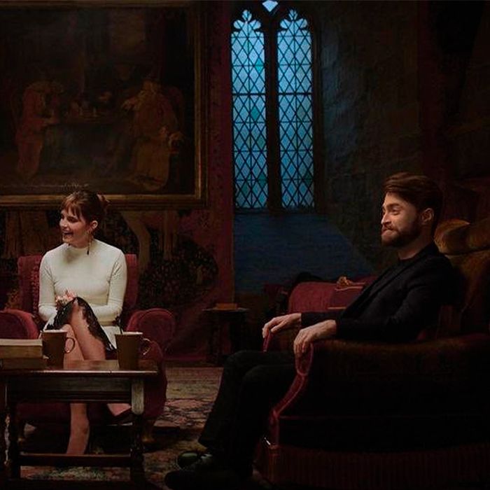     Daniel Radcliffe, Emma Watson e Rupert Grint se reencontram no especial de &quot;Harry Potter&quot;    