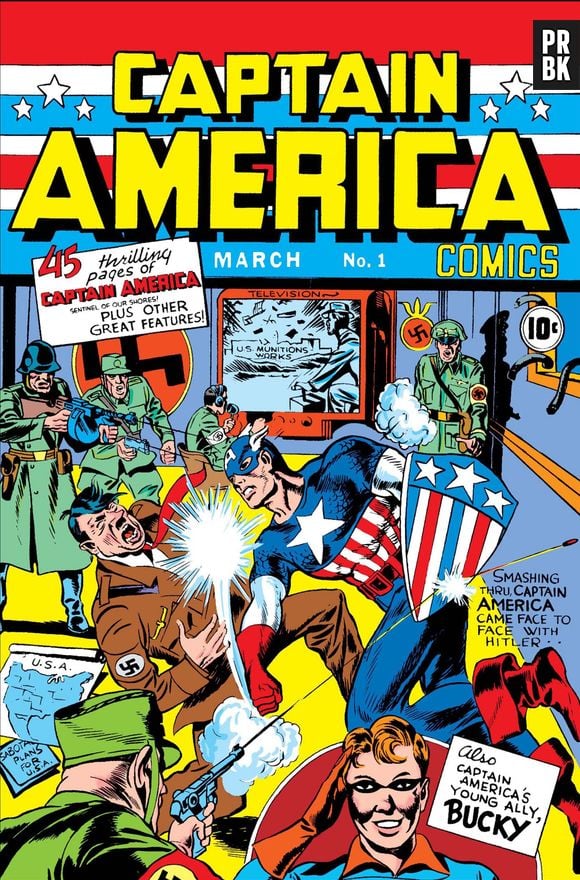 Capa do gibi de 1941 da Marvel apareceu em filme de Capitão América