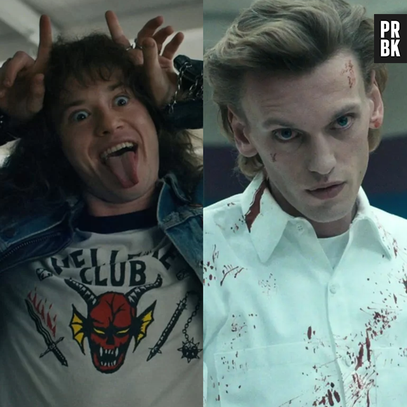 "Stranger Things": Jamie Campbell Bower e o Joseph Quinn chegaram ao Brasil nesta quarta-feira (6)