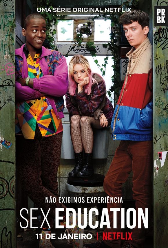 "Sex Education": mesmo com a saída de Lily (Tanya Reynolds) e Ola (Patricia Allison), os protagonistas da série, Otis (Asa Butterfield), Eric (Ncuti Gatwa) e Maeve (Emma Mackey), seguirão na 4ª temporada, o que é o suficiente para continuarmos assistindo