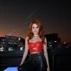 Rock in Rio: Ana Clara foi com top vermelho