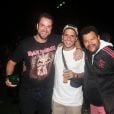 Rock in Rio: Gustavo, Felipe Prior e Babu posam juntos