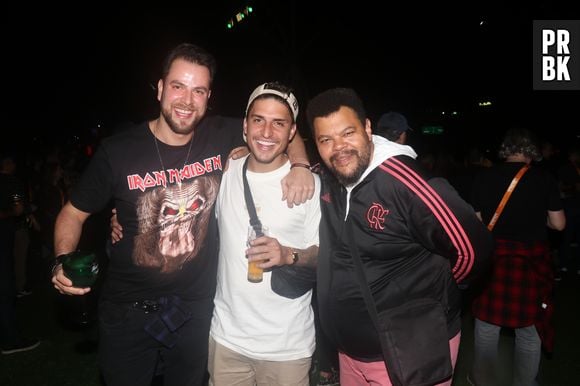 Rock in Rio: Gustavo, Felipe Prior e Babu posam juntos