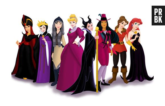 Caso os papeis se invertessem, as princesas da Disney seriam vilãs