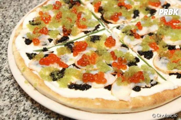 Pizza de caviar