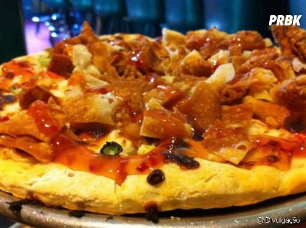 Pizza de rolinho primavera