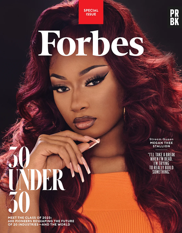 Megan Thee Stallion é primeira mulher negra a estampar edição especial da Forbes 30 Under 30