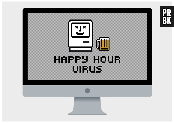 Site Happy Hour Virus simula problemas comuns no computador