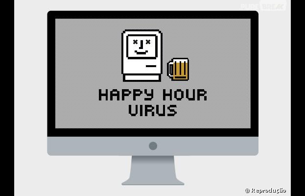 Site Happy Hour Virus simula problemas comuns no computador