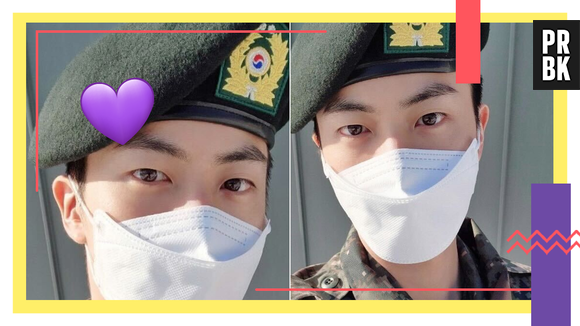 Jin, do BTS, mostra 1ª foto no exército e atualiza fãs