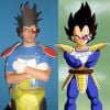 Vegita de "Dragon Ball Z" na sua versão cospobre: ombreira é uma raquete de ping-pong