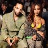 Anitta apareceu ao lado de Maluma na primeira fila do desfile