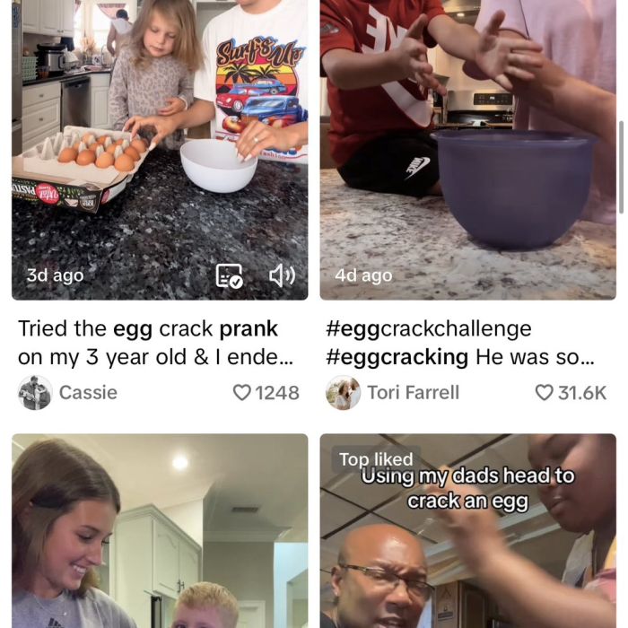 TikTok: Pais surpreendem filhos ao quebrar ovos na testa em trend viral; confira reações