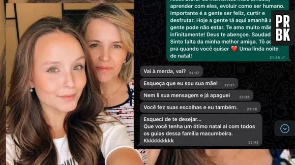 Print completo de conversa entre Larissa Manoela e sua mãe