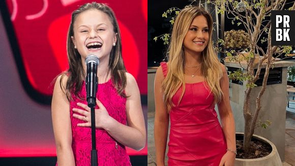 Antes e depois de Rafa Gomes, 1ª finalista do "The Voice Brasil Kids"