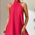  sz2303175258316511 - O vestido chiffon rosa é estiloso e com uma vibe romântica. R$ 59,99 