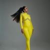 Mileide Mihaile optou por look todo amarelo do estilista Antonia Barros