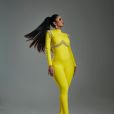 Mileide Mihaile optou por look todo amarelo do estilista Antonia Barros