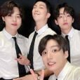  BTS se reúne pela 1ª vez após hiato! RM, Jimin, V e Jungkook estão oficialmente com cabeça raspada. Veja! 