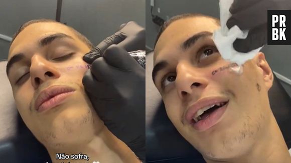 Fã tatua "c* da Anitta" no rosto em homenagem à cantora. Veja resultado